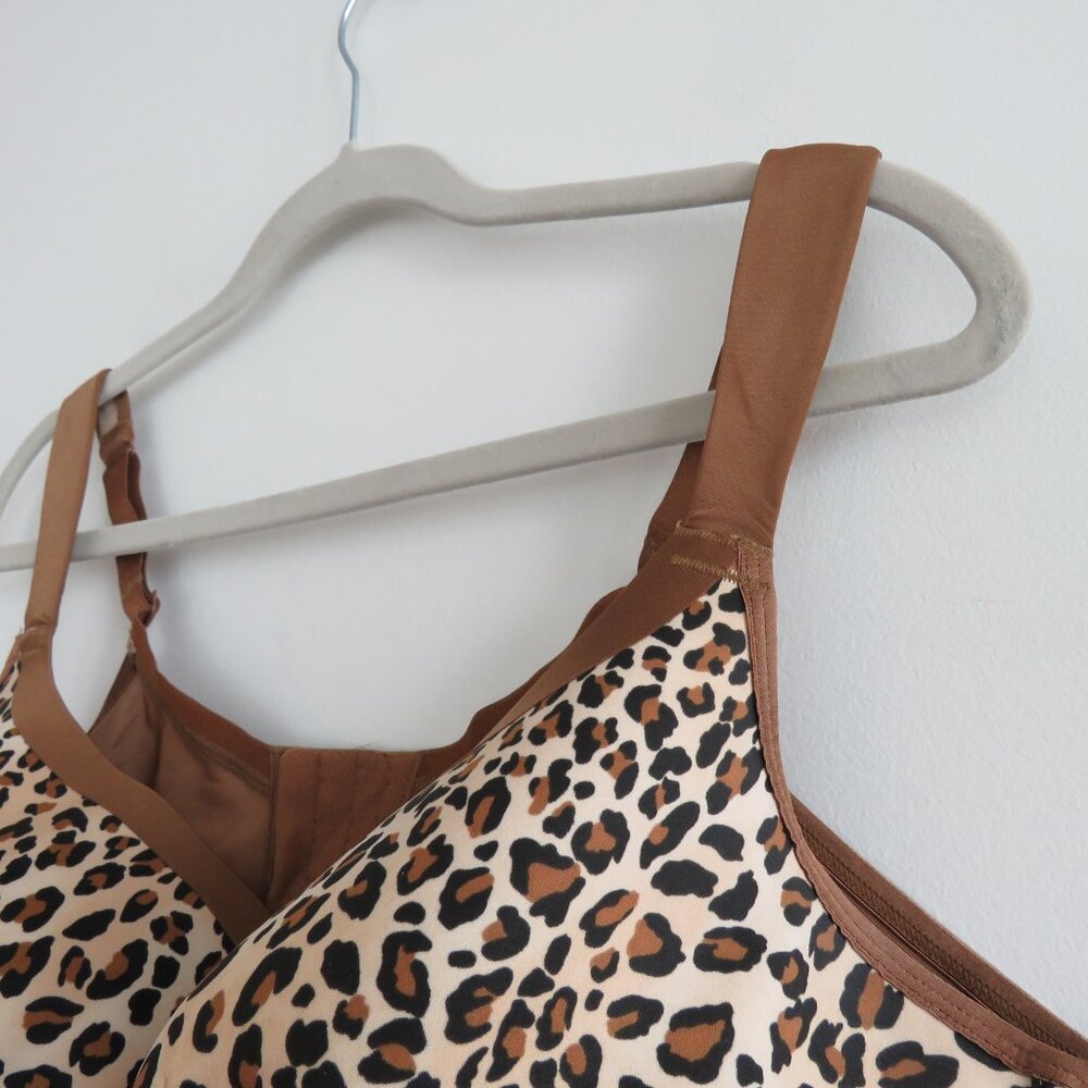 CACIQUE Smooth Boost Leopard Cheetah Print Bra - Size 44DDD - Picture 7 of 13